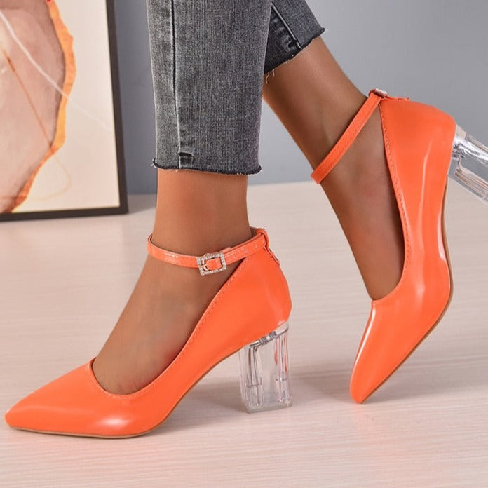 Buy Women's Orange Block Heel Footwear Online | Next UK